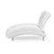 Baxton Studio Pease White Upholstered Crystal Button Tufted Chaise Lounge 114-6075 - alternate 2